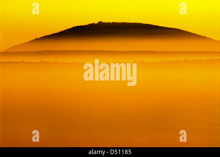 Mount Tabor in Sunset, Israel Stock Photo