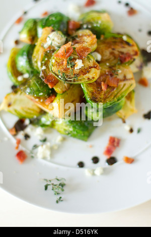 Caramelized Brussel Sprouts Stock Photo