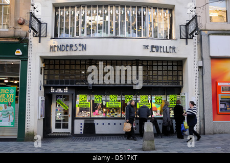 Henderson the jeweller and the Willow Tea Room exterior in Glasgow, Scotland, UK Stock Photo