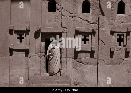 Bet Abba Libanos Church, Lalibela, Ethiopia Stock Photo