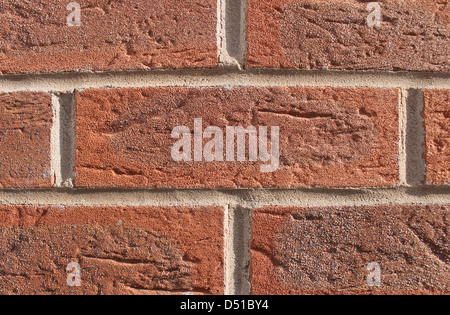 Abstract textured background of red brick wall. Stock Photo