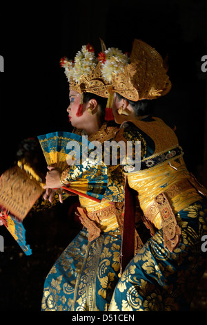 Asia, Indonesia, Bali, Central region, Ubud, traditional dance in the wantilan Stock Photo