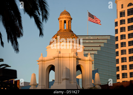 train station Santa Fe Depot in San Diego, California, United States of America, USA Stock Photo