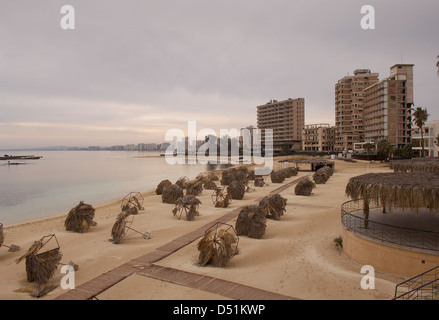 The town of Varoshia, in Famagusta district in Cyprus. Stock Photo
