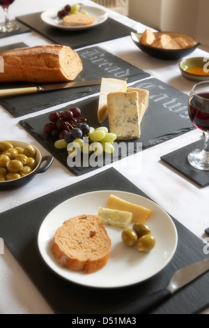 A bunch of mixed grapes on black background Stock Photo - Alamy