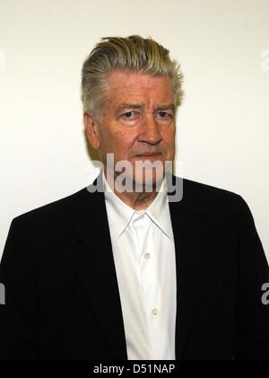 US director David Lynch poses during the international film and television festival 'Cologne Conference' in Cologne, Germany, 01 October 2010. Photo: Horst Galuschka Stock Photo