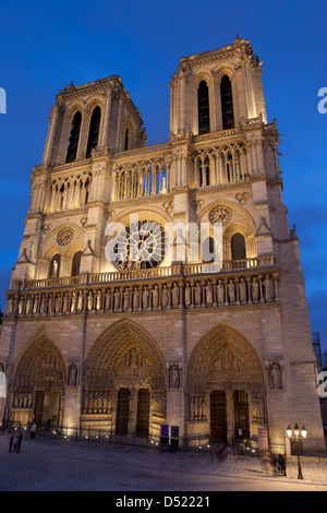 Cathedral of Notre Dame, Paris, Ile de France, France Stock Photo