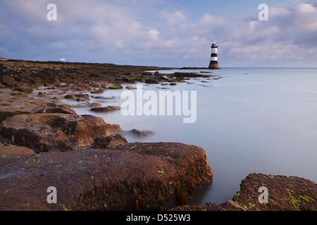 Penmon point Lighthouse at Dwan, Anglesey Stock Photo