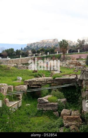 greece attika athens the ruins of the kerameikos Stock Photo