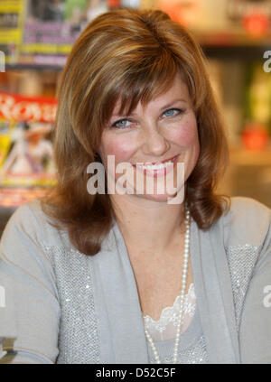 Norwegian Princess Martha Louise is pictured while promoting her book 'Discover your guardian angel' at the AKO book shop of the Amsterdam Schiphol Airport, The Netherlands, 03 November 2010. Photo: Albert Nieboer  NETHERLANDS OUT Stock Photo