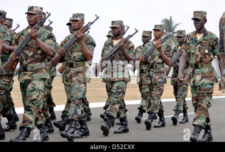 february 11 - armed forces day - liberia, hand lettering inscription ...