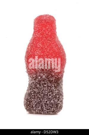 single fizzy cola bottle sweet cut out Stock Photo