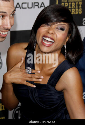 Taraji P. Henson arrives for the 25th Film Independent Spirit Awards in Los Angeles, CA, United States, 05 March 2010. The Spirit Awards honours independent film productions. Photo: Hubert Boesl Stock Photo