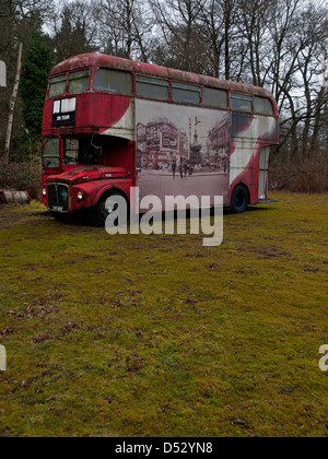 A Routemaster bus sits rusting in a field Stock Photo - Alamy