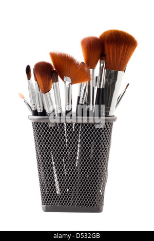 Cosmetic brushes Stock Photo