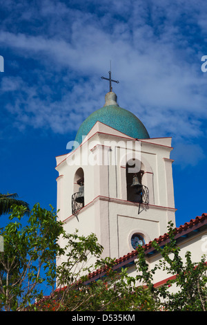 Cuba, Pinar del Rio Province, Vinales, Vinales Valley, town church Stock Photo