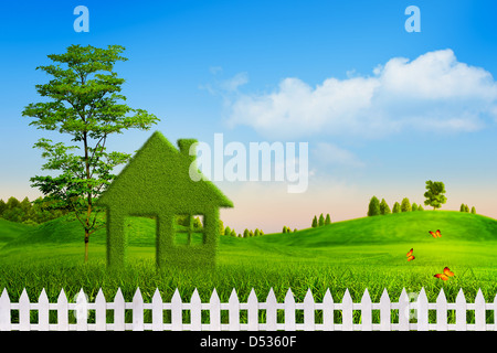 Green House. Environmental backgrounds for your design Stock Photo - Alamy