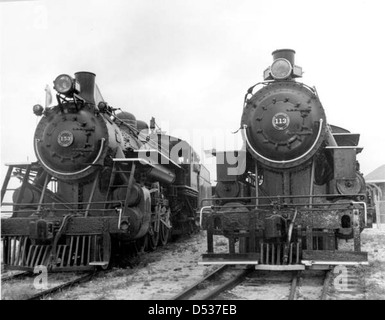 Gold Coast Railroad engines 153 and 113: Fort Lauderdale, Florida Stock Photo