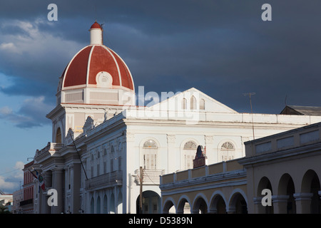 Cuba, Cienfuegos Province, Cienfuegos, Palacio de Gobierno, government building, late afternoon Stock Photo
