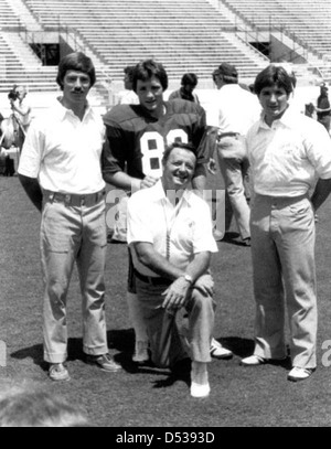 FSU head football coach Bobby Bowden and sons: Tallahassee, Florida Stock Photo