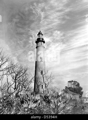 Ponce de Leon Lighthouse: New Smyrna Beach, Florida Stock Photo