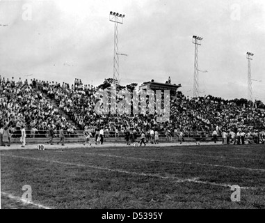 Municipal stadium filled for Stetson University's homecoming game: DeLand, Florida Stock Photo