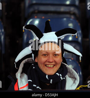 Glasgow, Scotland, UK. 22nd March 2013.  Scotland Supporters enjoy themselves prior to the start of the World Cup Group A Qualifier between Scotland and Wales from Hampden Park. Credit:  Action Plus Sports Images / Alamy Live News Stock Photo