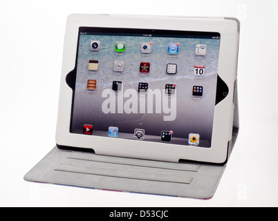 Apple Ipad in Protective Case. Stock Photo