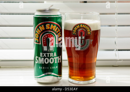 John Smiths Extra Smooth Pint of Beer Ale Stock Photo