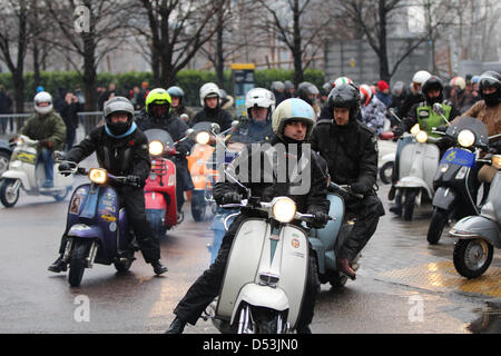 London, UK. 23rd March 2013. The first 'big ride' for the year, clubs from around the country meet at the iconic London Eye and proceed to ride through the capital, finishing at Greenwich  Credit:  Ashok Saxena / Alamy Live News Stock Photo