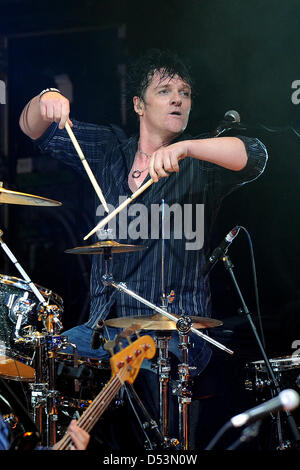 Drummer Danny Thompson performs during a The Alan Parsons Live Stock ...