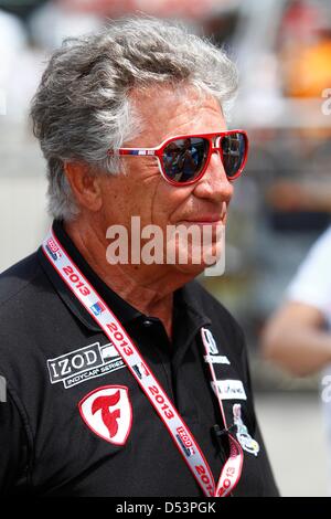 St. Petersburg, Florida, USA. 23rd March 2013. Mario Andretti in pit lane before the start of IndyCar qualifying. (Credit Image: Credit:  Luis Santana/Tampa Bay Times/ZUMAPRESS.com/Alamy Live News) Stock Photo