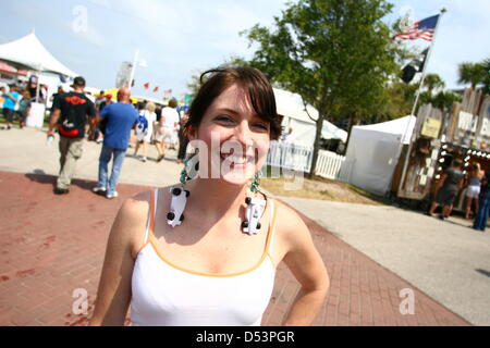 St. Petersburg, Florida, USA. 23rd March 2013. Rebecca Vogel poses for a photo at the Honda Grand Prix of St. Petersburg. (Credit Image: Credit:  Luis Santana/Tampa Bay Times/ZUMAPRESS.com/Alamy Live News) Stock Photo