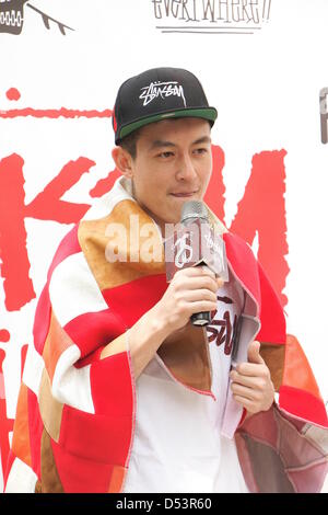 Edison Chen attended fashion brand activity in Taipei,Taiwan, China on Thursday March 21, 2013. Stock Photo