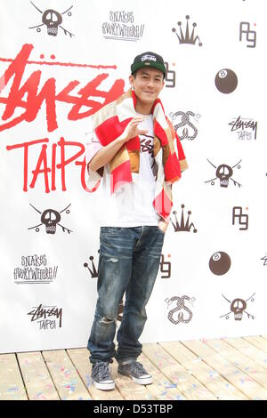 Edison Chen attended fashion brand activity in Taipei,Taiwan, China on Thursday March 21, 2013. Stock Photo