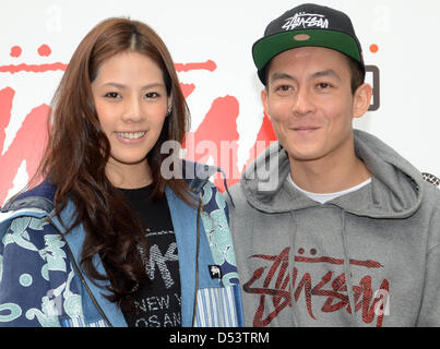 Edison Chen attended fashion brand activity in Taipei,Taiwan, China on Thursday March 21, 2013. Stock Photo