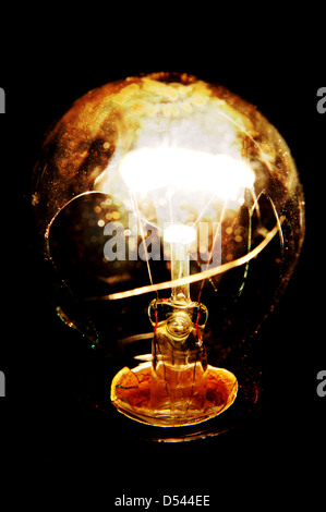 Broken light bulb explosion Stock Photo