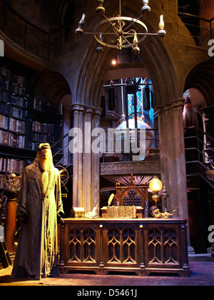Dumbledor office on the making of Harry Potter back lot tour at Warner Brothers Studio UK. Stock Photo
