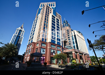 UB City, Bangalore's most exclusive shopping mall and among the tallest skyscrapers in the city. Stock Photo