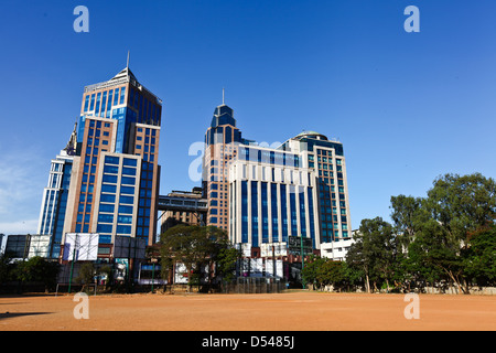 UB City, Bangalore's most exclusive shopping mall and among the tallest skyscrapers in the city. Stock Photo