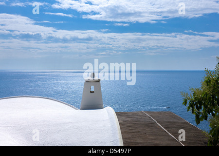 A house roof near' Marina piccola' Capri isle, Campania, Italy Stock Photo