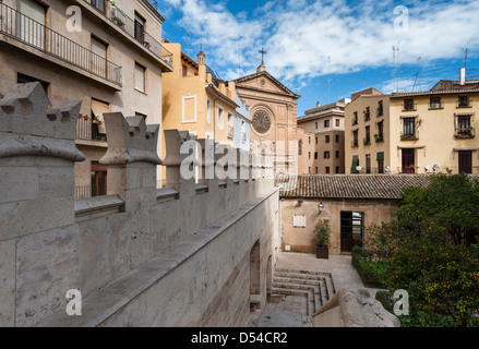 On the wall of La Llotja de Seda in Valencia Stock Photo