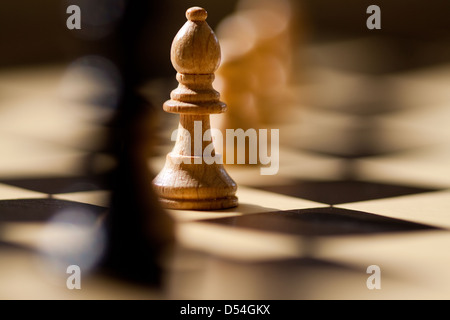 Berlin, Germany, runners pawn on a chess board Stock Photo