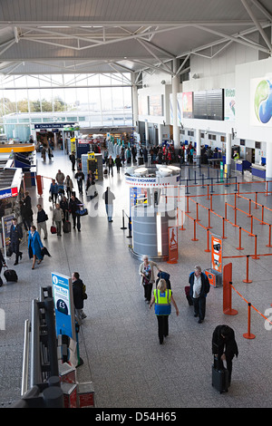 Departures hall, Bristol airport, England, UK Stock Photo