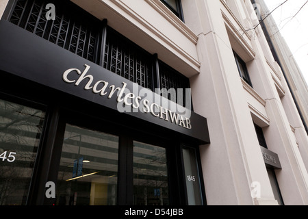Charles Schwab building - Washington, DC USA Stock Photo