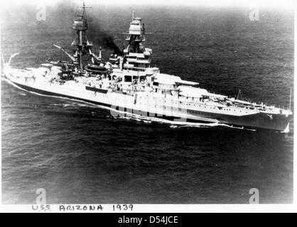 USS Arizona BB-39 Stock Photo