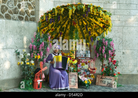 Accordionist in Montmartre, Paris, France Stock Photo