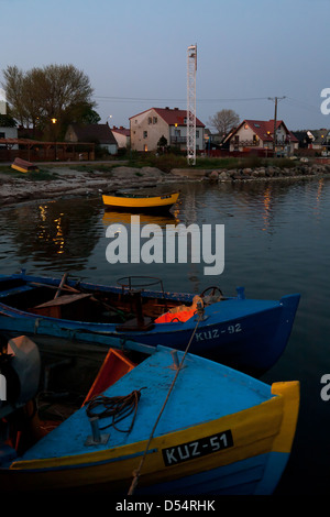 Kiss Field, Poland, harbor and fishing boats in the Gulf ...