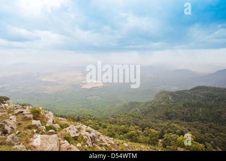 Clouds over the landscape, Yercaud, Tamil Nadu, India Stock Photo