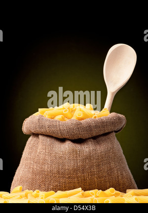 Pasta in bag Stock Photo